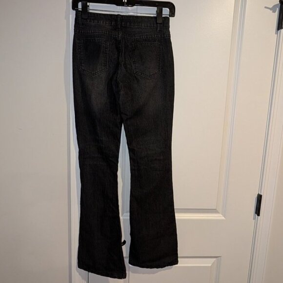 *3 FOR $9* Dark Wash Rinse High Rise Bootcut Boot Cut Leg Fit Jeans Pants - Picture 2 of 2